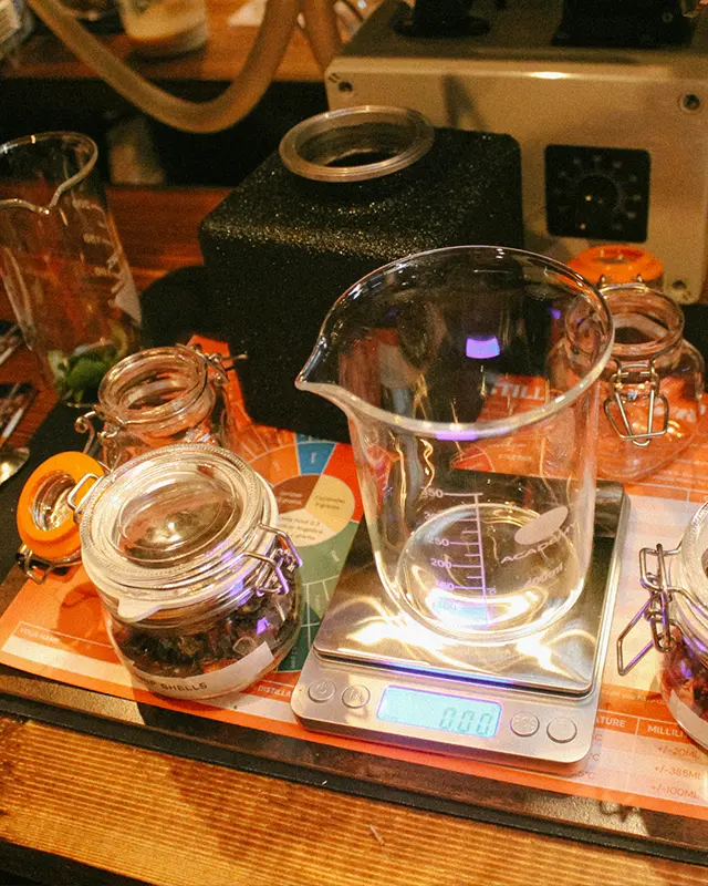 Gin School Shot of Workstation